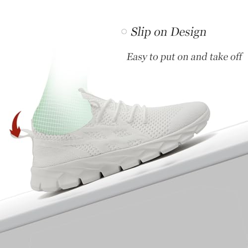 Image of DLWKIPV Mens Running Shoes Sneakers Non Slip Slip On Tennis Lightweight Athletic Cushioned Comfort for Walking Gym Fitness & Daily Training Leisure Sports