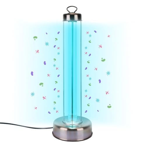 AeraLight Whole Room Surface UV Light Sanitizer - 100W Professional Grade UV-C Lamp for Commercial & Home Use with Timer, & 10,000hr Bulb, Lab Certified 99.9% Germ Kill in 15 Mins