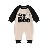 FYBITBO My First Halloween Baby Boy Girl Outfit Hey Boo Pumpkin Jumpsuit Romper Newborn Halloween Onesie Clothes