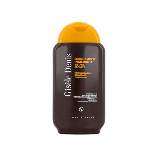 GISÈLE DENIS - Bronceador Inmediato 200 ml, Bronceador en Crema, Acelerador del Bronceado, Bronceador Solar con Extracto de Zanahoria, Intensificador y Potenciador, Bronceador Corporal
