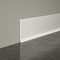 Flexible Baseboard Molding Trim, 4 Inch Self-Adhesive Vinyl Wall Base, Peel and Stick Trim Rubber Cove Base, Wall Base Molding Trim, Baseboard Moulding Trim (60Ft)