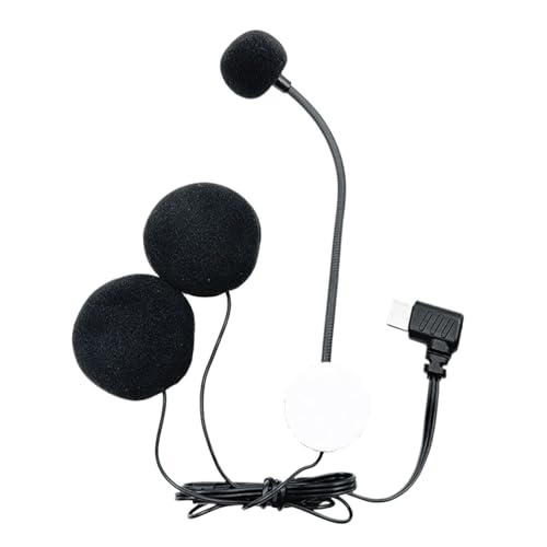 Casco -auriculares - micrófono de motor de 9,7 x 6,7 mm, protección avanzada contra la humedad: | Auriculares impermeables tipo C Enchufe con facilidad, micrófono de casco para entrevistas vlogging