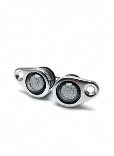 Image of Bike eyes Parking light White LED Compatible with Royal Enfield Classic, Standard, 500cc,BS4, BS6 Models 2015-2021 (RED)