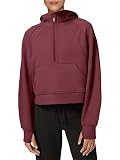 LASLULU Womens Fuzzy Cropped Hoodies Sport Athletic Zip Up Hoodie Stand Collar Sweater Fleece Lined