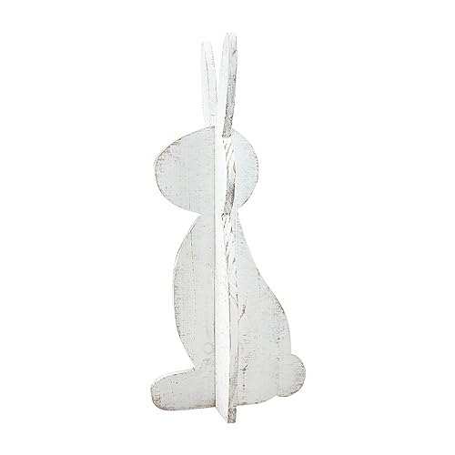 Lapin assis debout Mud Pie S en résine de 48cm pour décoration - 2