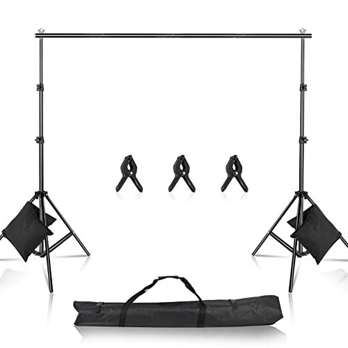 LEADZM Support de Fond, 2x3m Support Fond Photo | Sac de Transport pour Photographie/Diffusion en Direct/Mariage