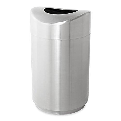 Caneca de basura metálica abierta Rubbermaid 30 gal miniatura 2