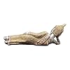 Decorative Statue of Buddha Krishna Lying Down Figurine 46 cm in Gold and Silver Tone (Silver) #2