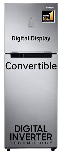 Samsung 256L 3 Star Convertible 3 In 1 Digital Inverter Frost-Free Double Door Refrigerator Appliance (RT30C3733S8/HL,Elegant Inox 2023)