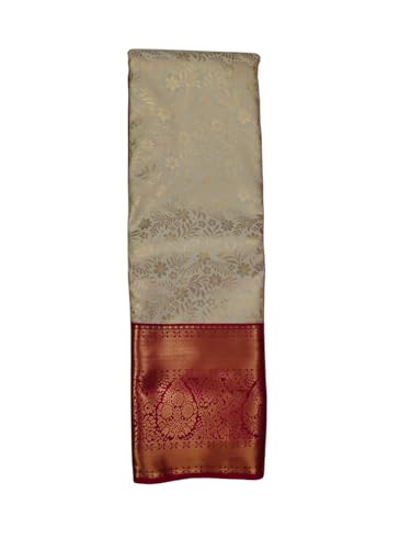 Asha Creation grey kanchipuram silk saree – image 2