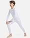 G Gradual Boys Youth Compression Shirt Long Sleeve Football Baseball Undershirt Quick Dry Sports Base Layer for Boy(B White,M)
