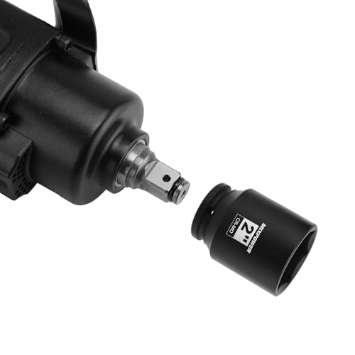 Image of MIXPOWER 3 /4 inch Drive Deep Impact Socket, CR-MO, 2 inch, SAE, 6 Point, Axle Nut Impact Grade Socket for Easy Removal