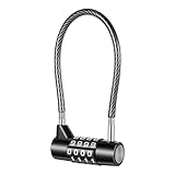 Gym Locker Lock - 4 Digit Cable Combination - Zinc Alloy Steel 7
