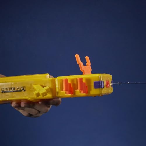 Nerf Super Soaker Minecraft Axolotl Water Blaster, Minecraft Axolotl Mob Design, Outdoor Water Toy, Outdoor Games for Kids - image 7