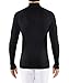 FALKE Mens Maximum Warm Zipped Longsleeved Base Layer Top, Thermal Underwear, Black (Black 3000), XXL, 1 Piece