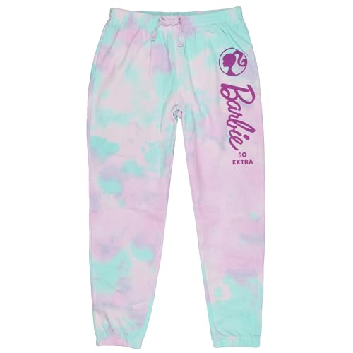 Barbie Girls' So Extra Tie-Dye Lounge Sleep Jogger Kids Sweat Pants
