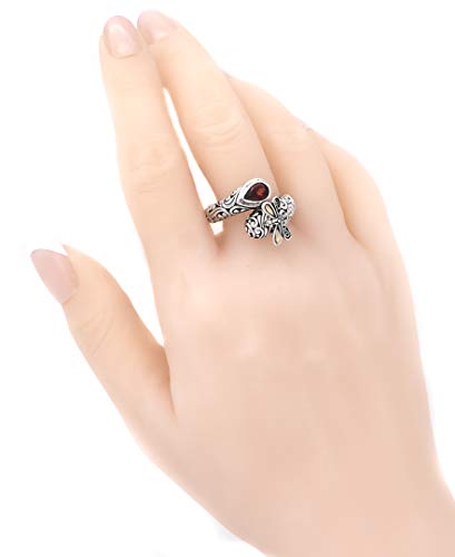 DEVATA Sterling Silver 925 and 18K Gold with Gemstones Ring3