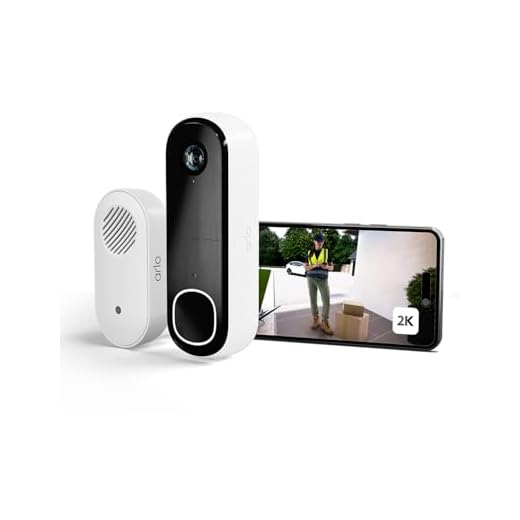 Arlo 2K HD Video Türklingel Mit Kamera & Türgong Kabellos, WLAN Doorbell, Bewegungsmelder, 2-Wege-Audio, Ring Sirene, Haustür Nachtsicht, Smart, Alexa Kompatibel + Arlo Secure Plan Testzeitraum