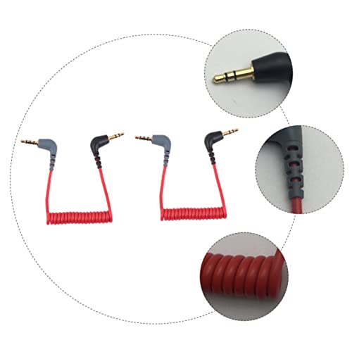 Cable de extensión de audio para conversión de micrófonos para teléfono móvil cable rojo 3