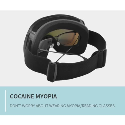 Gafas de esquí para esquiar y snowboard en alta montaña nevada 3