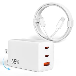 【本日最終日】HYDOOD 65W 合計3ポートUSB充電器（2×USB-C＆USB-A）、ケーブルセットで 1,364円！プライム会員は送料無料！