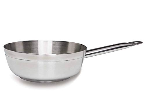 Lacor 55224 Sauteuse Conique Chef Luxe Diamètre 24 cm, Argent