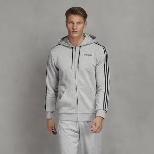 adidas Men's Essentials 3-Stripes Fleece Hoodie4