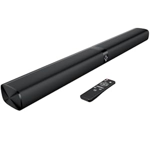 GarageRock 90W Soundbar TV Speakers,2-in-1 Detachable Sound Bars 5.0 Bluetooth Soundbar for TV with Clear Sound,3 EQ Modes, ARC/Optical/Aux/Wall Mount (Black)