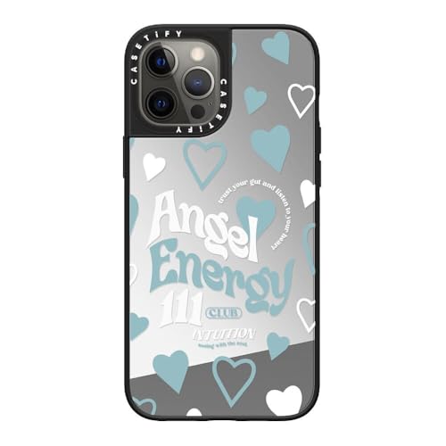 Coque miroir pour iPhone 12 Pro Max antichoc compatible Magsafe transparente et argent Angel Energy