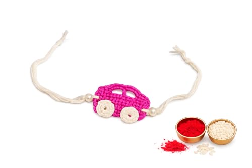 Image of El Regalo Kids Rakhi- Crochet handmade Rakhis for Little Brother /Niece /Nephew | Soft, Knitted Crochet Rakhis with Cartoon Characters- for Kids /Babies /Toddlers