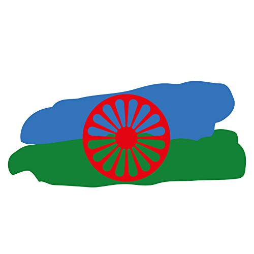 Custom Vinyl Pegatina Bandera Gitana Trazos Cover