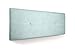 SUENOSZZZ - Cabecero de Madera Jazmin, tapizado Acolchado, en Tela Rio16 Color Verde Agua Cabeceros Madera para Dormitorio | Cama Matrimonio | Cama Juvenil | Camas de 135 cm, 140 cm, 150 cm, 160 cm