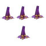 MUSISALY 4 Pièces Feutre Feuille Beaux Ornements Hommes Costume Fait Main Fantaisie Récolte Assistant Érable Chapeau Dames Thanksgiving Utiliser Faveurs avec Décor Décoration