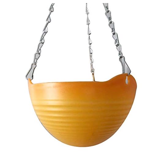 Lynn Plast hängande korg blomkruka med kedja hus trädgård balkong växt växter dekor