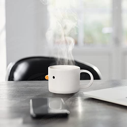 Aountron Coffee Mug 7Oz Handcrafted Ceramic Duck Shaped Cute Mugs With Artisanal Glaze,Unique Coffee Mugs,Gift For Coffee Lovers And Collectors #TOP4