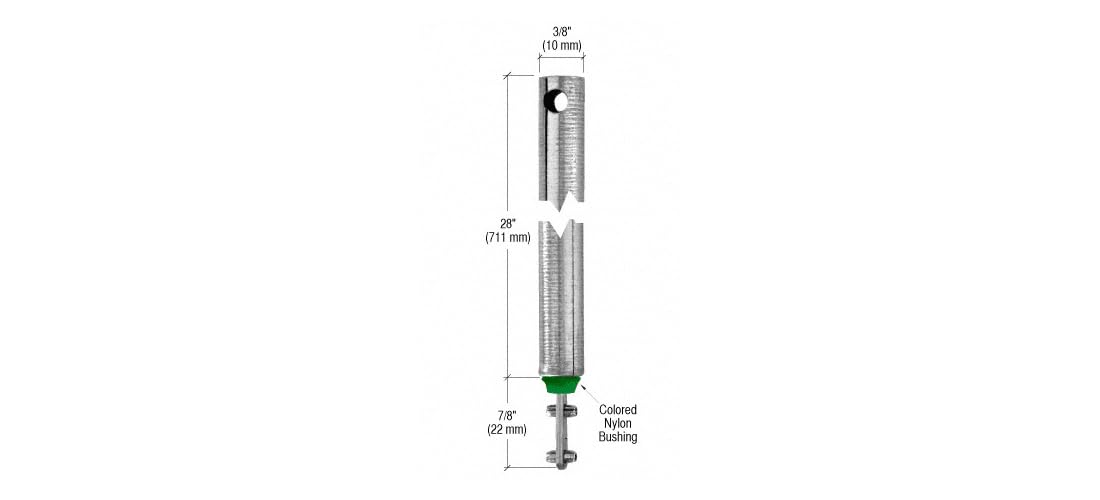 Fenêtre bloquée ? Changez l'équilibreur à spirale 71,1 cm avec embout vert pour réparer