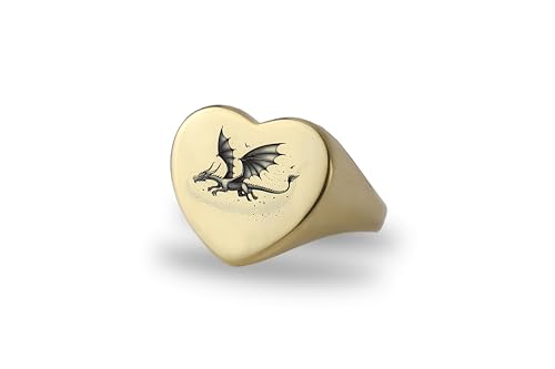 Bague chevalière dragon fantastique or bijoux personnalisés