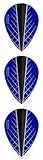 Harrows Quantum X Pear Dart Flights - 1 Set of 3 - Blue