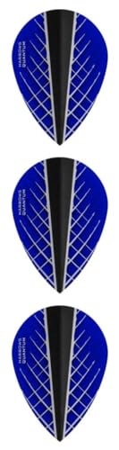 Harrows Quantum X Pear Dart Flights - 1 Set of 3 - Blue