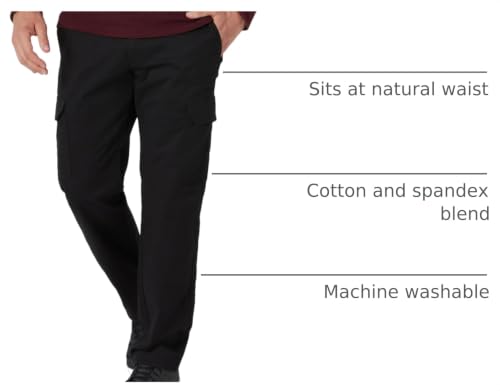 Lee Men's Extreme Motion Twill Cargo Pant Buddy Black 33W x 30L by Lee - Used condition - US$41.03
