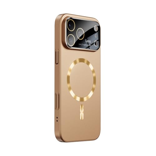 Coque iPhone 15 fine rigide Desertgold avec arrière magnétique antichoc