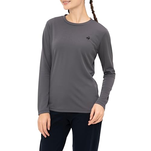 ルコックスポルティフ ロングTシャツ ロンT 長袖 エコペットロングスリーブシャツ 吸汗速乾 UV CUT(UPF15) DESCENTE ECO/再生材料使用型 インナー ランニング ジョギング ジム トレーニング シンプル ワンポイント レディース