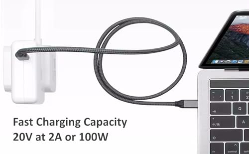USB C to USB C High Speed Data Transfer, Video, Display, Monitor, Docking Station Cable for MacBook, Laptop, PC, HP, MNN, KYY, ARZOPA, InnoView, UPERFECT, c-Force, ReHisk, ViewSonic, VisionOwl & More by ienza - Image 3