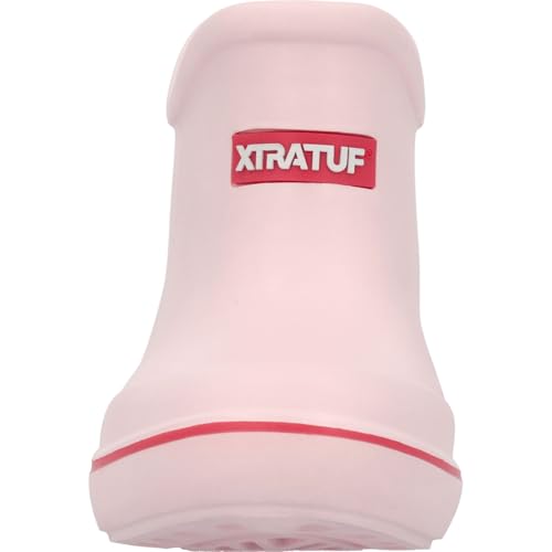 Xtratuf TUFS Big Kids Ankle Deck Boot, Bubble Gum, Size 6(M)