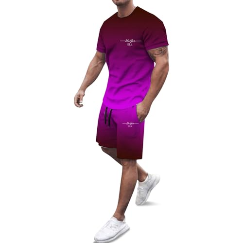 T-shirt homme ample en coton imprimé lettres de ville pour le sport d'été décontracté