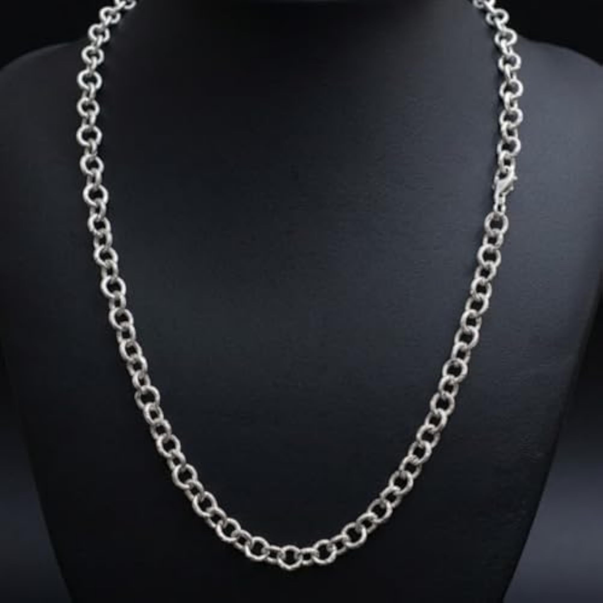 Men's Silver Chain, Stylish Accessory