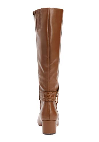Comfortview Women's Wide Width The Vale Wide Calf Boot - 8 1/2 W, Black #TOP2