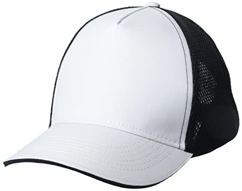 Headsweats Gorra de Camionero técnica de Rendimiento béisbol, Blanco/Negro, Talla única Unisex Adulto Cover