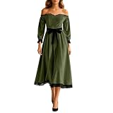 Abito a corsetto viola da donna, spalle scoperte, rinascimentale, maniche a campana, maxi abito medievale, costume da pirata, linea ad A, abito da Capodanno, abito da ballo scoperto, O verde, S