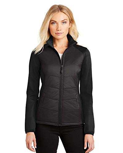 Port Authority Ladies Hybrid Soft Shell Jacket M Deep Black #TOP13